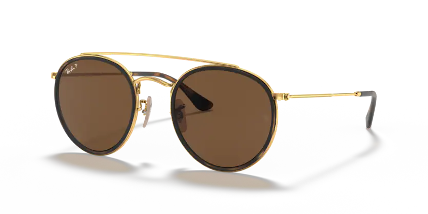 RAY BAN ROUND DOUBLE BRIDGE POLARIZADO RB3647N
