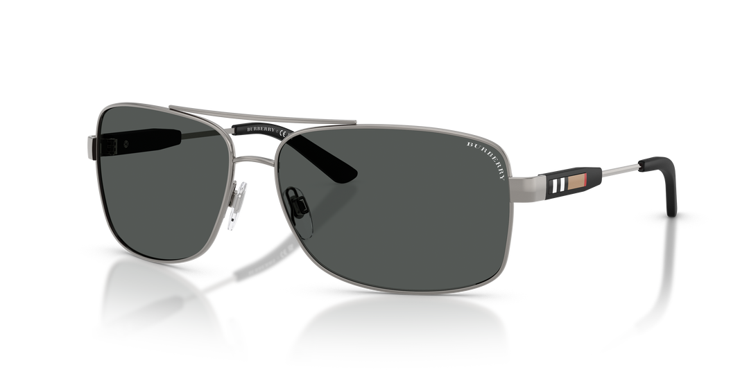 Burberry BE3074 100387 Gris Plomo / Gris vista 2
