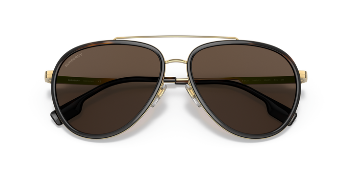 Burberry BE3125 101773 Dorado / Marrón oscuro vista 6