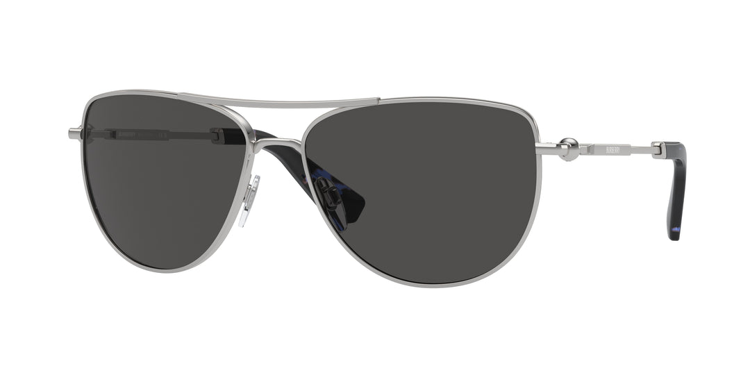 Burberry BE3149 100587 Plateado / Gris oscuro vista 1