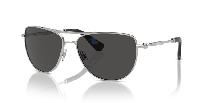 Burberry BE3149 100587 Plateado / Gris oscuro vista 2
