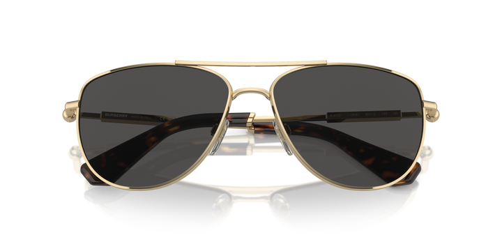 Burberry BE3149 110987 Dorado claro / Gris oscuro vista 6