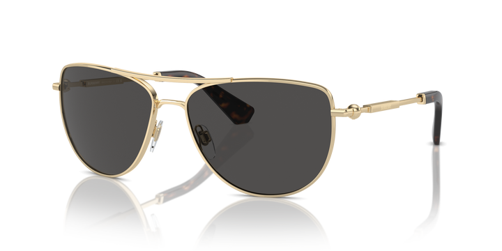 Burberry BE3149 110987 Dorado claro / Gris oscuro vista 2