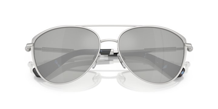 Burberry BE3157 10058V Transparente y Plateado espejado vista 6