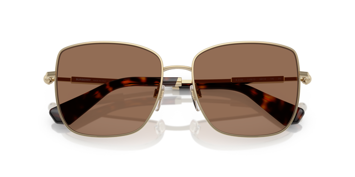 Burberry BE3158 110973 Dorado claro / Marrón oscuro vista 6