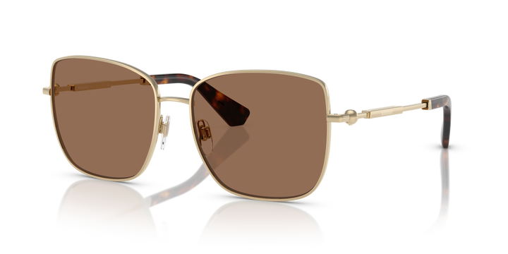 Burberry BE3158 110973 Dorado claro / Marrón oscuro vista 2