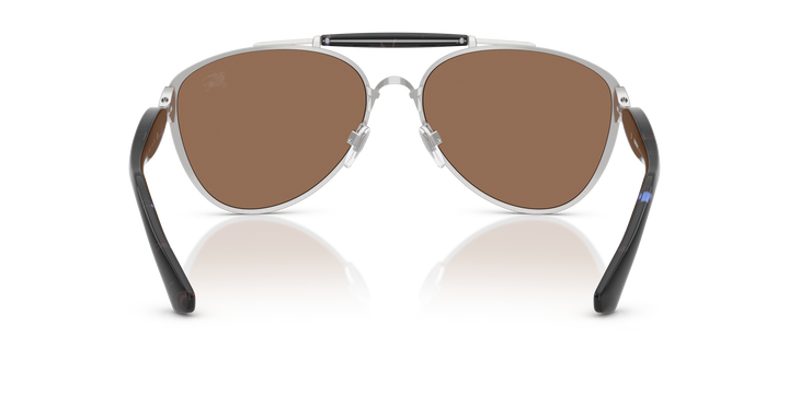 Burberry BE3160 100573 Plateado / Marrón oscuro vista 4