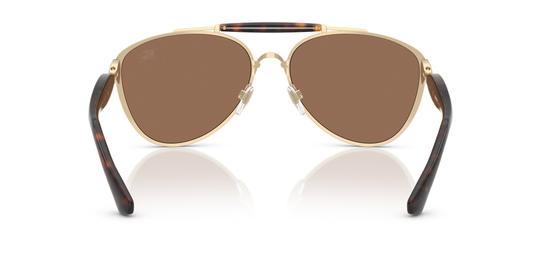 Burberry BE3160 110973 Dorado claro / Marrón oscuro vista 4