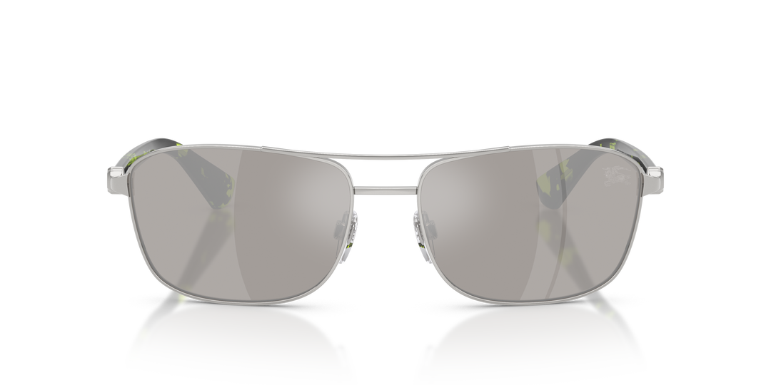 Burberry BE3163 10056G Gris claro y Plateado espejado vista 5