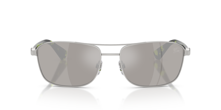 Burberry BE3163 10056G Gris claro y Plateado espejado vista 5