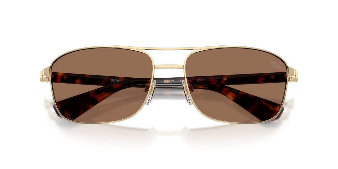 Burberry BE3163 110973 Dorado claro / Marrón oscuro vista 6