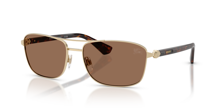 Burberry BE3163 110973 Dorado claro / Marrón oscuro vista 2