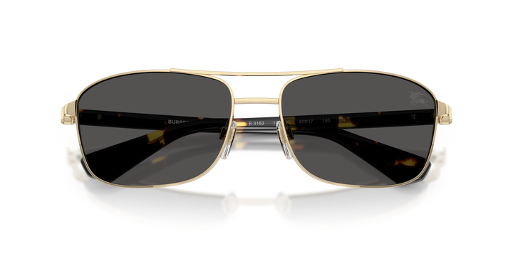 Burberry BE3163 110987 Dorado claro / Gris oscuro vista 6