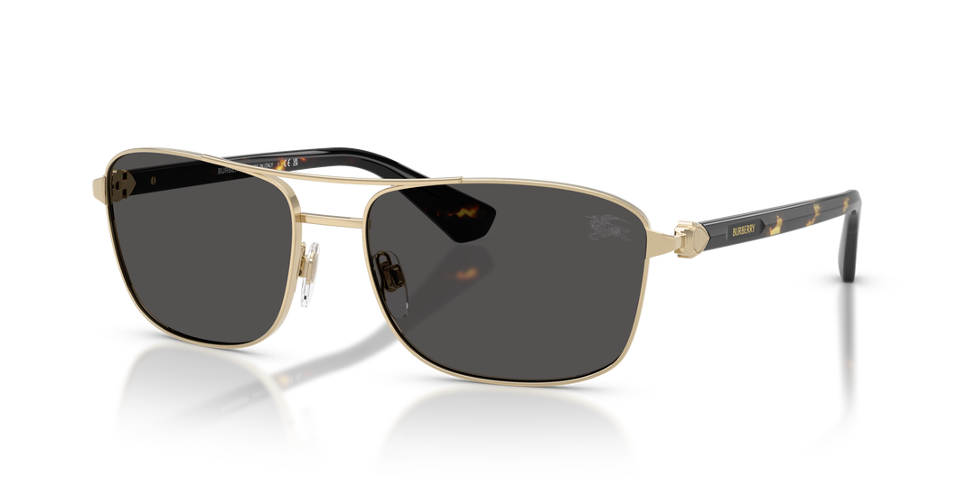 Burberry BE3163 110987 Dorado claro / Gris oscuro vista 2