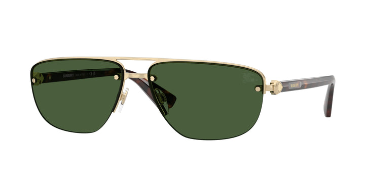 Burberry BE3164 110971 Dorado claro / Verde oscuro vista 1