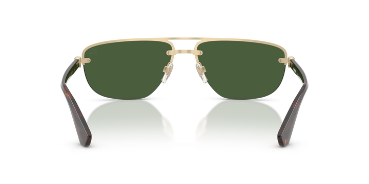Burberry BE3164 110971 Dorado claro / Verde oscuro vista 4
