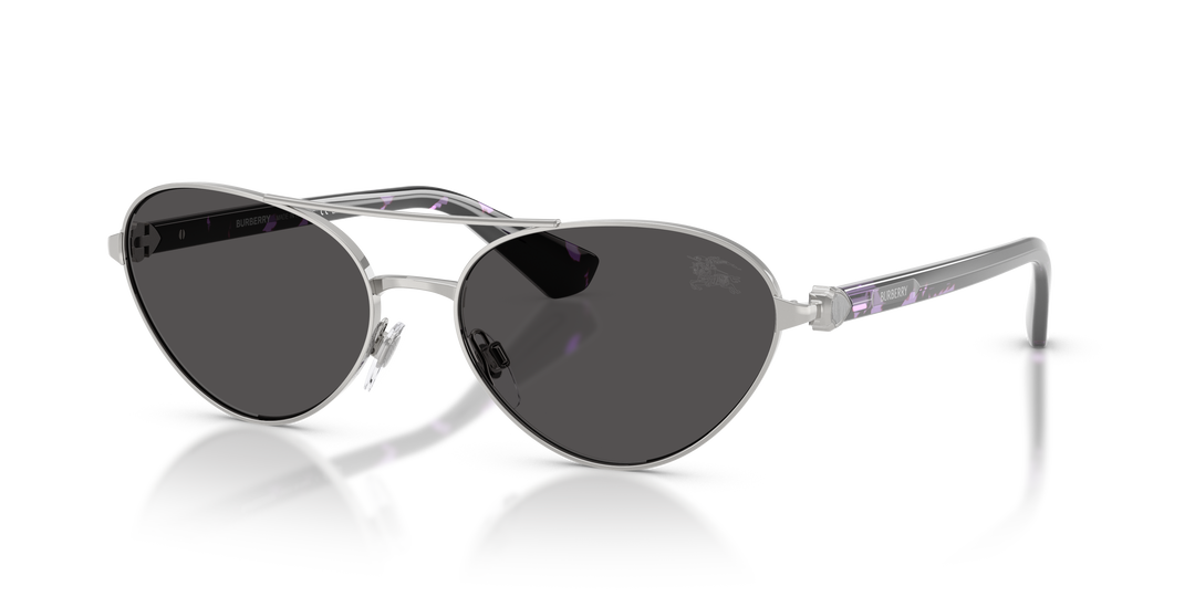 Burberry BE3165 100587 Plateado / Gris oscuro vista 2