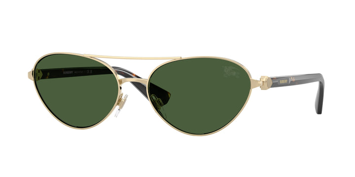 Burberry BE3165 110971 Dorado claro / Verde oscuro vista 1