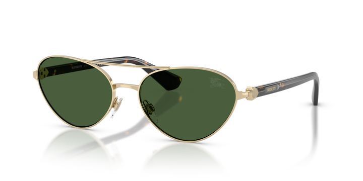Burberry BE3165 110971 Dorado claro / Verde oscuro vista 2