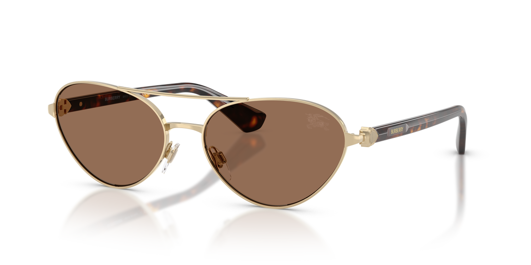 Burberry BE3165 110973 Dorado claro / Marrón oscuro vista 2