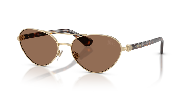 Burberry BE3165 110973 Dorado claro / Marrón oscuro vista 2