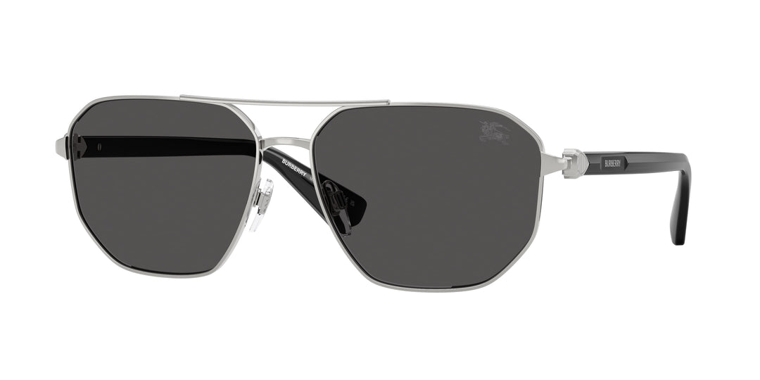 Burberry BE3166 100587 Plateado / Gris oscuro vista 1
