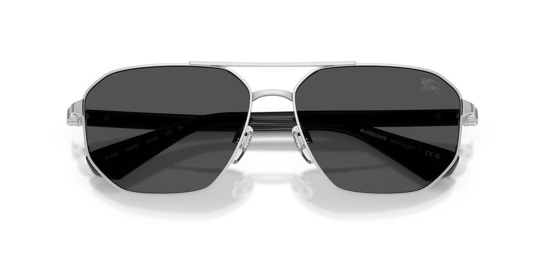 Burberry BE3166 100587 Plateado / Gris oscuro vista 6