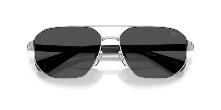 Burberry BE3166 100587 Plateado / Gris oscuro vista 6