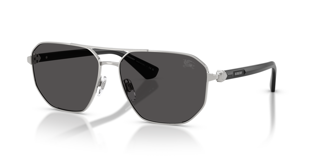 Burberry BE3166 100587 Plateado / Gris oscuro vista 2