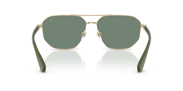 Burberry BE3166 110982 Dorado claro / Verde Petróleo Espejo Plateado vista 4