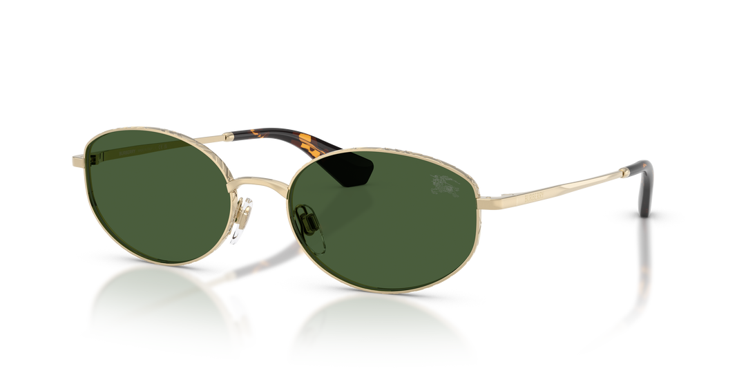 Burberry BE3169 110971 Dorado claro / Verde oscuro vista 2