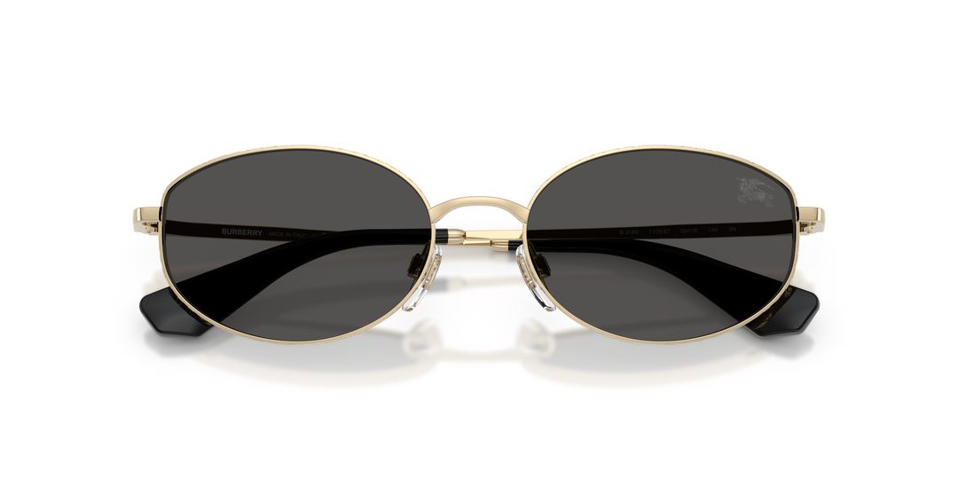 Burberry BE3169 110987 Dorado claro / Gris oscuro vista 6
