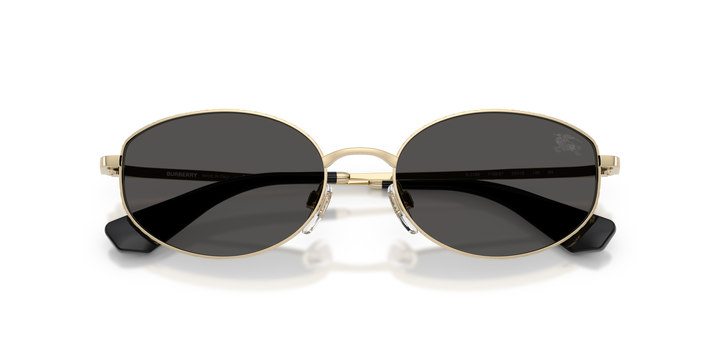 Burberry BE3169 110987 Dorado claro / Gris oscuro vista 6