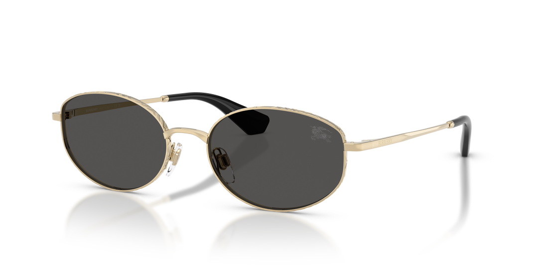 Burberry BE3169 110987 Dorado claro / Gris oscuro vista 2
