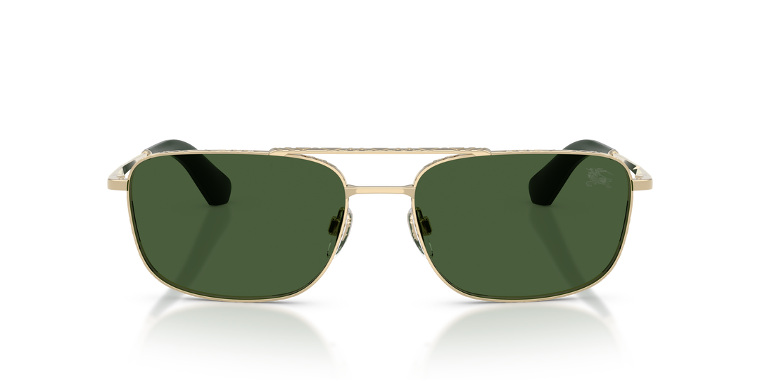 Burberry BE3170 110971 Dorado claro / Verde oscuro vista 5