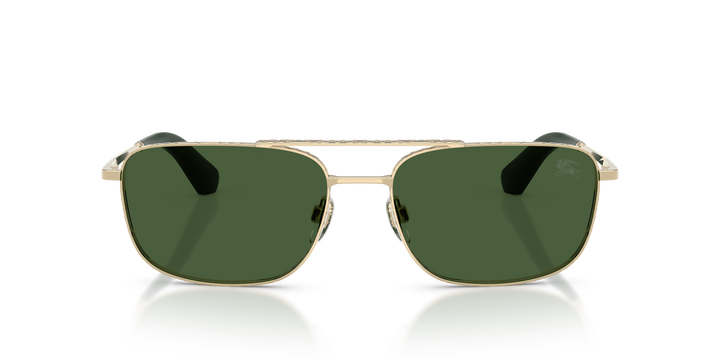 Burberry BE3170 110971 Dorado claro / Verde oscuro vista 5
