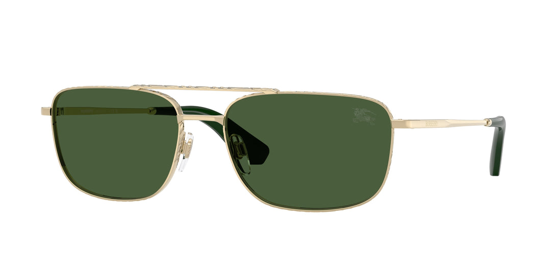 Burberry BE3170 110971 Dorado claro / Verde oscuro vista 1
