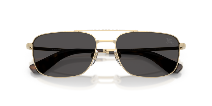 Burberry BE3170 110987 Dorado claro / Gris oscuro vista 6