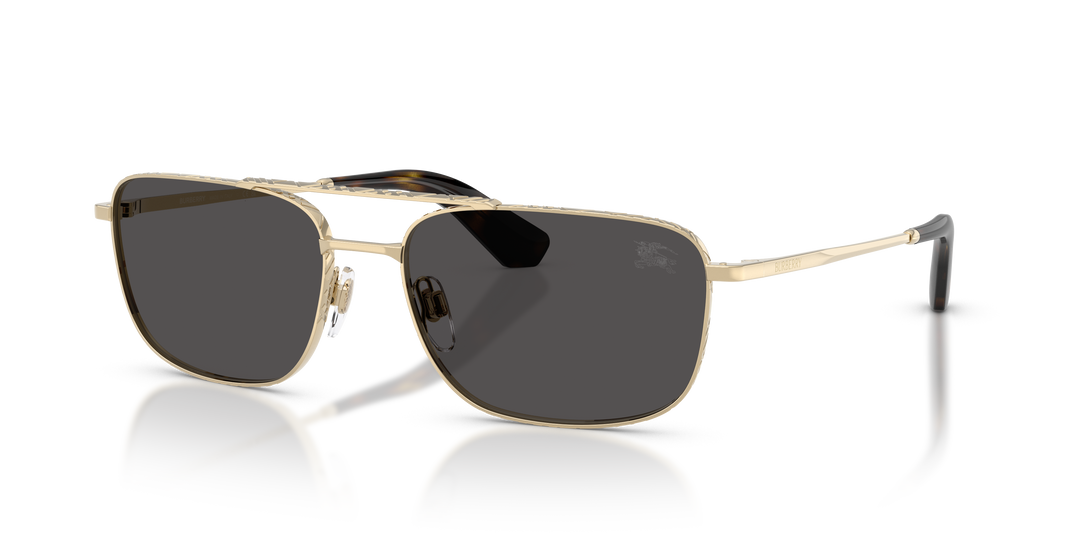 Burberry BE3170 110987 Dorado claro / Gris oscuro vista 2
