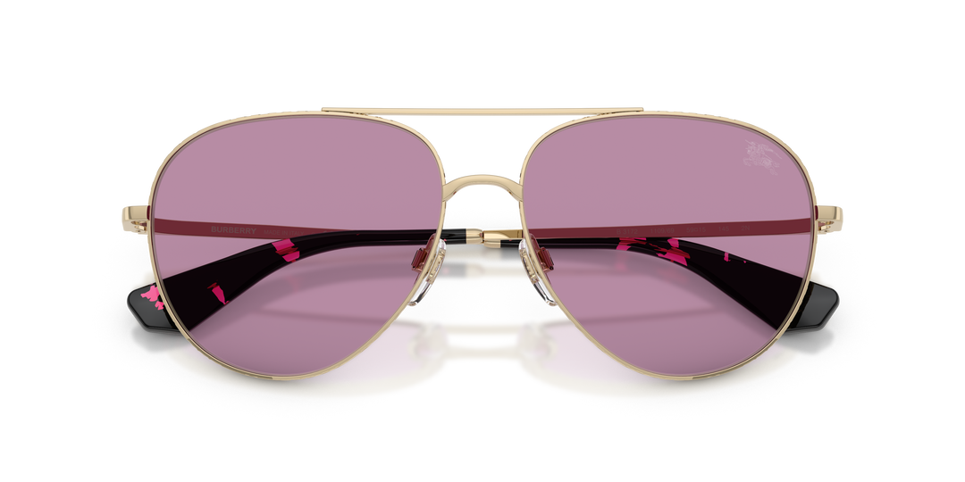 Burberry BE3172 110969 Dorado claro / Violeta oscuro vista 6
