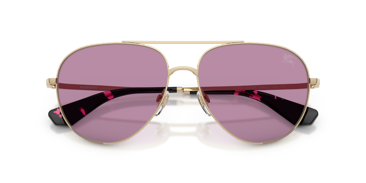 Burberry BE3172 110969 Dorado claro / Violeta oscuro vista 6