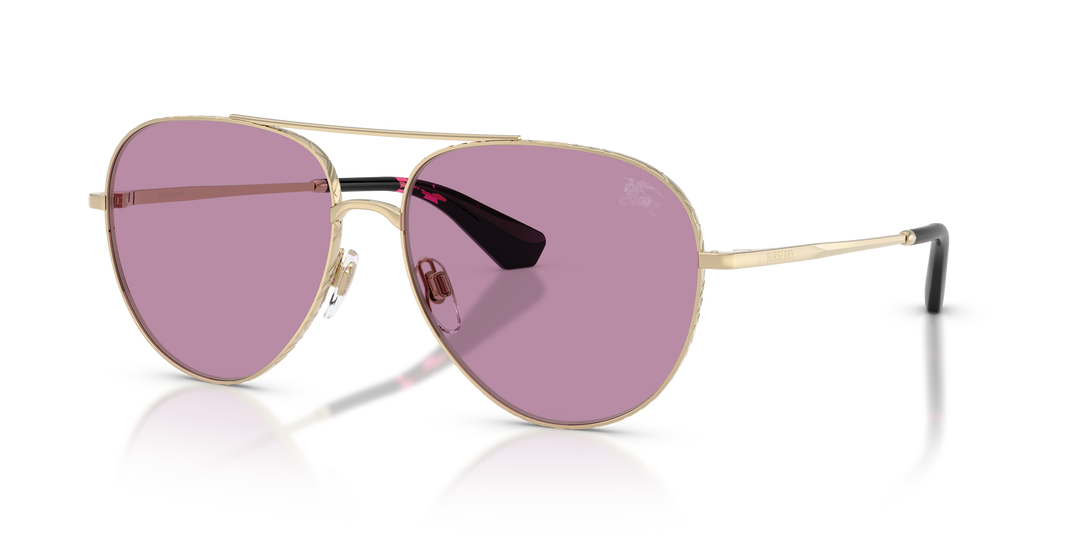 Burberry BE3172 110969 Dorado claro / Violeta oscuro vista 2