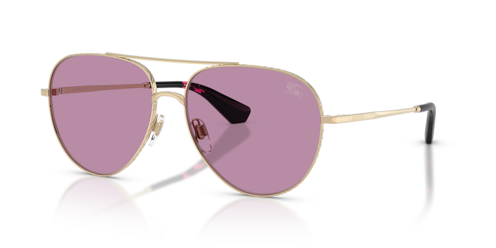 Burberry BE3172 110969 Dorado claro / Violeta oscuro vista 2