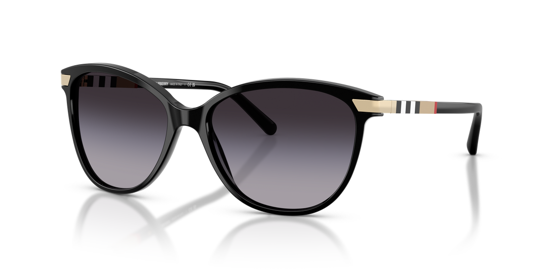 Burberry BE4216 30018G Negro / Gris degradé vista 2
