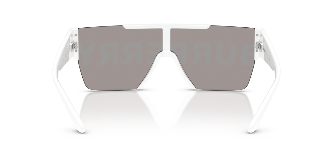 Burberry BE4291 3007/H Blanco / Gris Espejo Plateado Burberry/Dorado vista 4