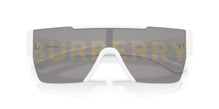 Burberry BE4291 3007/H Blanco / Gris Espejo Plateado Burberry/Dorado vista 6