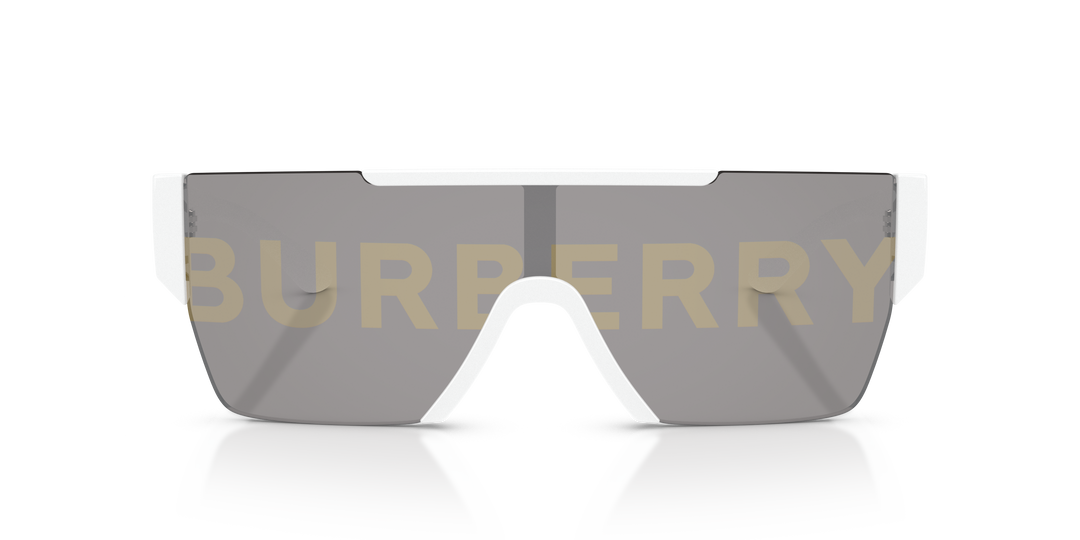 Burberry BE4291 3007/H Blanco / Gris Espejo Plateado Burberry/Dorado vista 5