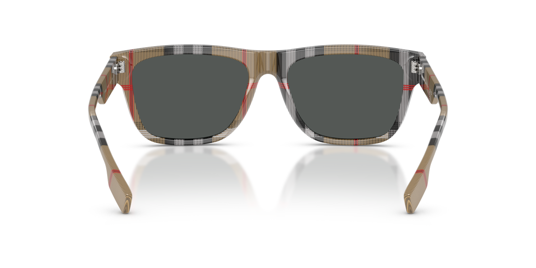 Burberry BE4293 380687 Negro Sobre Cuadriculado Vintage / Gris vista 4