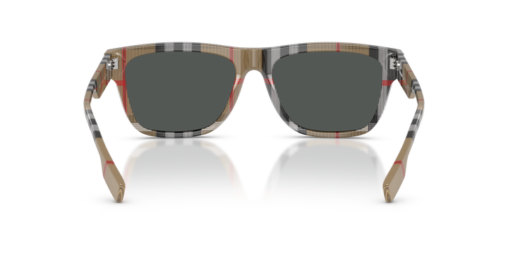 Burberry BE4293 380687 Negro Sobre Cuadriculado Vintage / Gris vista 4