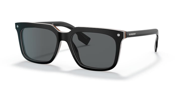 Burberry BE4337 379887 Negro / Gris oscuro vista 2